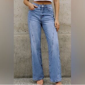 Vintage Denim Straight Leg Pants